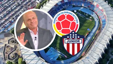 La reacción de Carlos Antonio Vélez a la sorpresa con el Metropolitano Foto: Pexels, Win Sports y Escudoteca