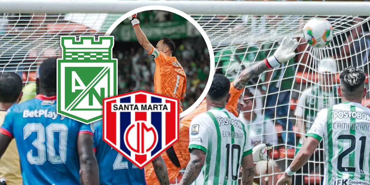 La reacción de David Ospina a la victoria de Nacional Foto: Nacionaloficial y Escudoteca