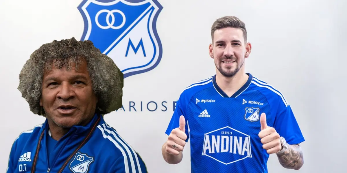 La reacción de Gamero por el gol de Santiago Giordana en Millonarios vs Junior