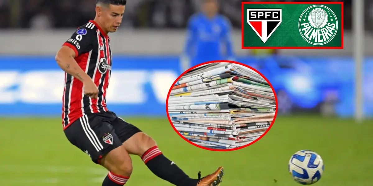 La reacción de la prensa en Brasil por James Rodríguez en Sao Paulo vs Palmeiras