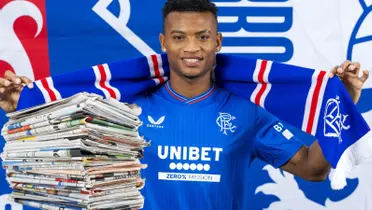 La reacción de la prensa en Escocia por Óscar Cortés exMillonarios en Rangers