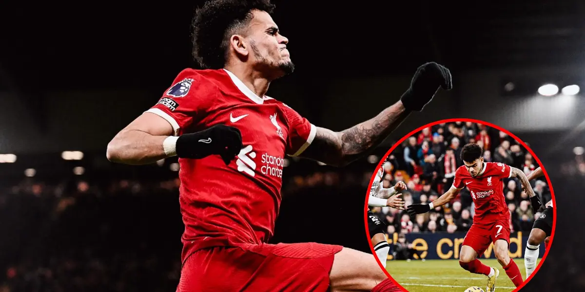 La reacción de los hinchas de Liverpool por el gol de Luis Díaz vs el Luton Town