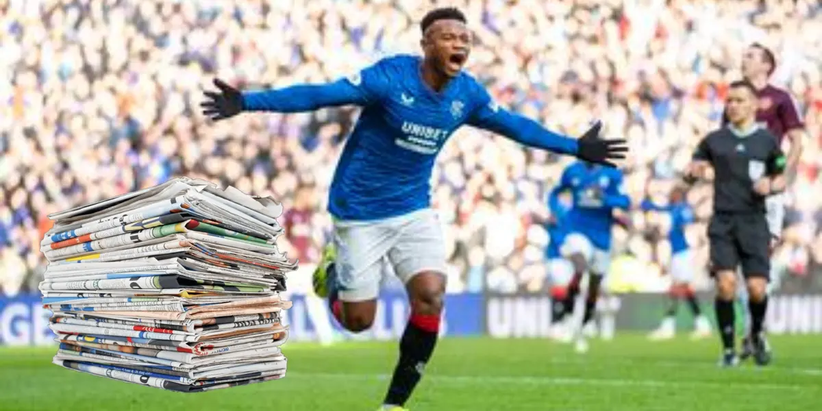 La reacción de prensa en Colombia por gol de Óscar Cortés en Rangers de Escocia