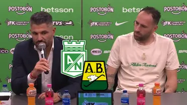 La respuesta de Javier Gandolfi tras la polémica de la noche ante Atlético Bucaramanga Foto: Captura de DIMAYOR y Escudoteca