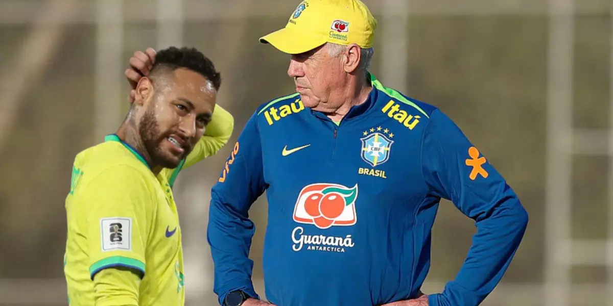 La revelación de Carlo Ancelotti sobre el presente de Neymar que preocupa a muchos Foto: CBF