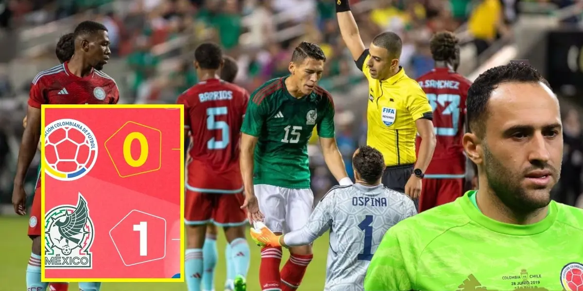 La selección Colombia está arrugando 1-0 ante México en un partido amistoso que se juega en Estados Unidos  