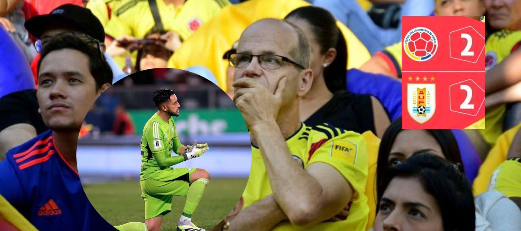 La selección Colombia de forma insólita empató 2-2 ante Uruguay en el estadio Metropolitano de Barranquilla