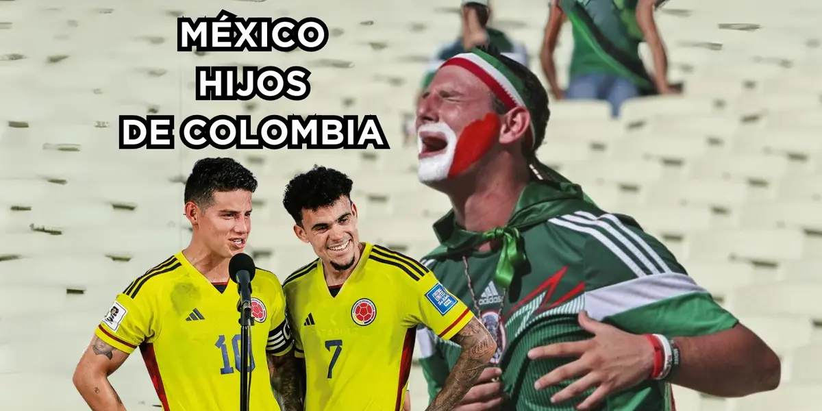 La Selección Colombia ha sido superior a la Selección México hasta en la liga. Foto tomada de Revista Semana y RPP.