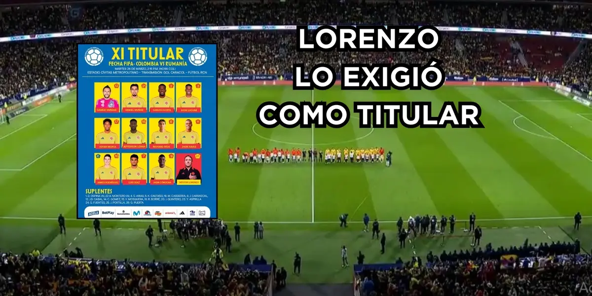 La Selección Colombia jugo contra la Selección Rumania. Foto tomada de captura de pantalla Gol Caracol y FCF.