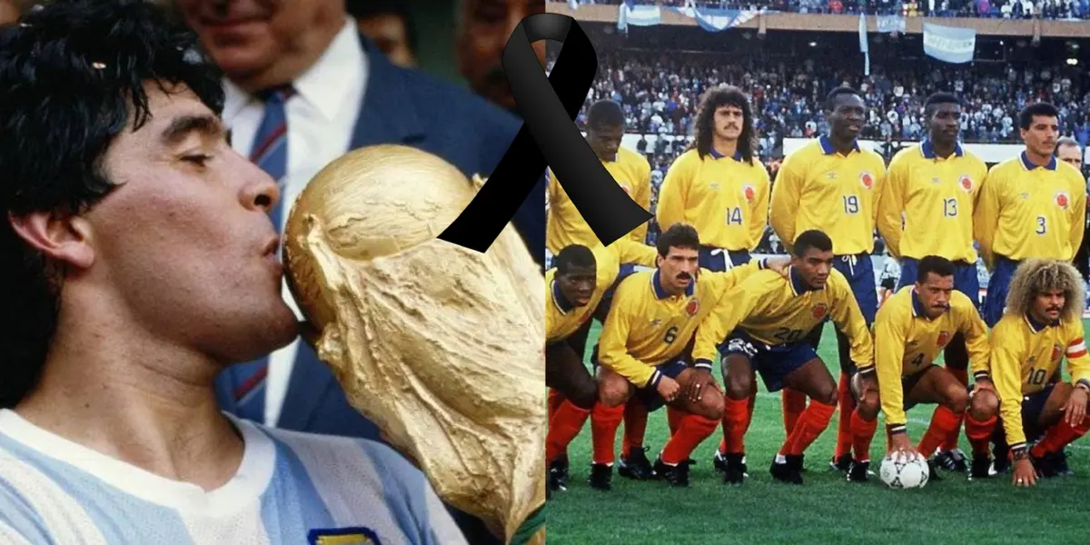 La Selección de Colombia le causó una de las mayores alegrías a Diego Maradona durante su carrera como futbolista.