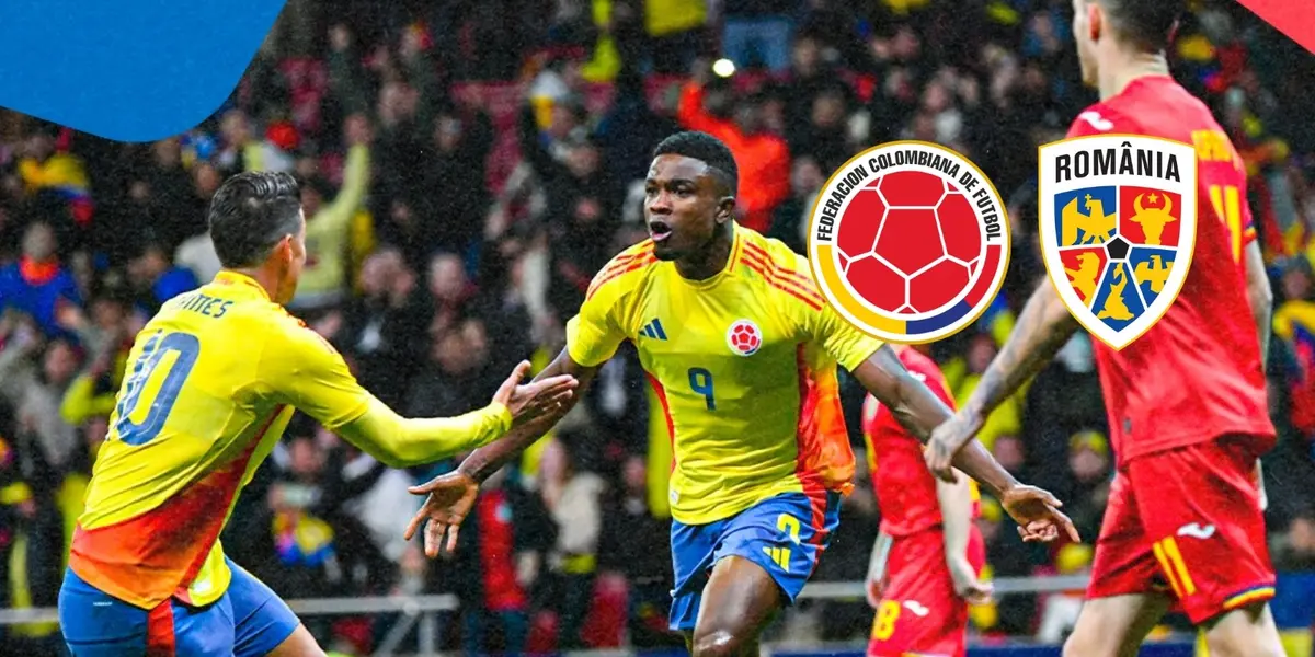 La Selección Colombia le ganó a la Selección Rumania en Madrid. Foto tomada de FCF. 