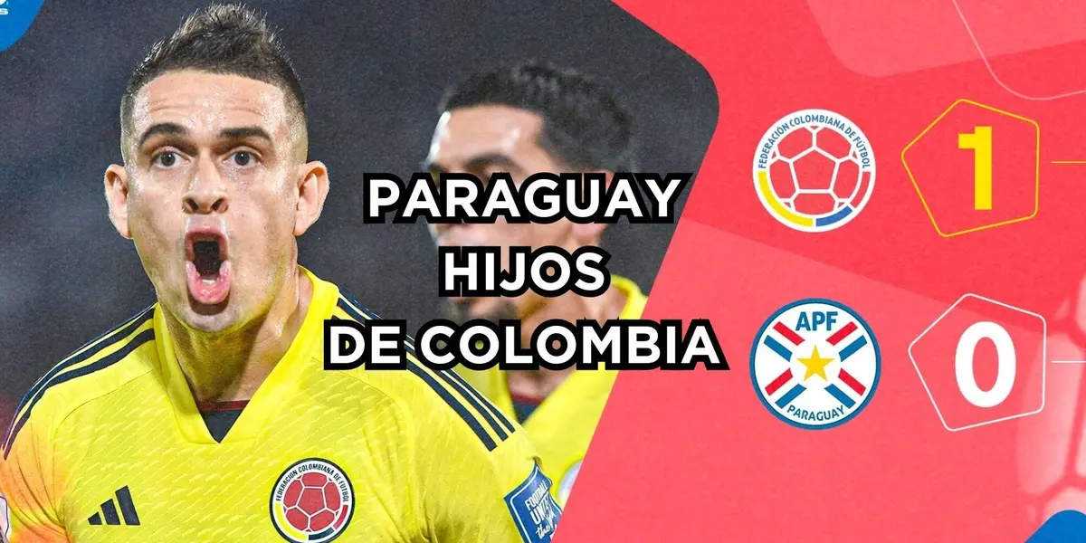 La Selección Colombia le ganó a la Selección Paraguay.