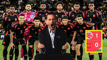 La selección Colombia tuvo un gran partido ante España 