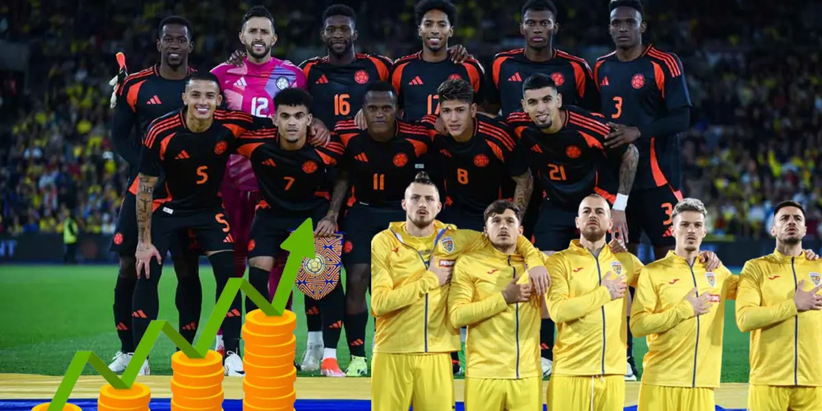 La Selección Colombia y Rumania posando para las cámaras. FOTO: Rotonda Deportiva. FOTO: Rotonda Deportiva