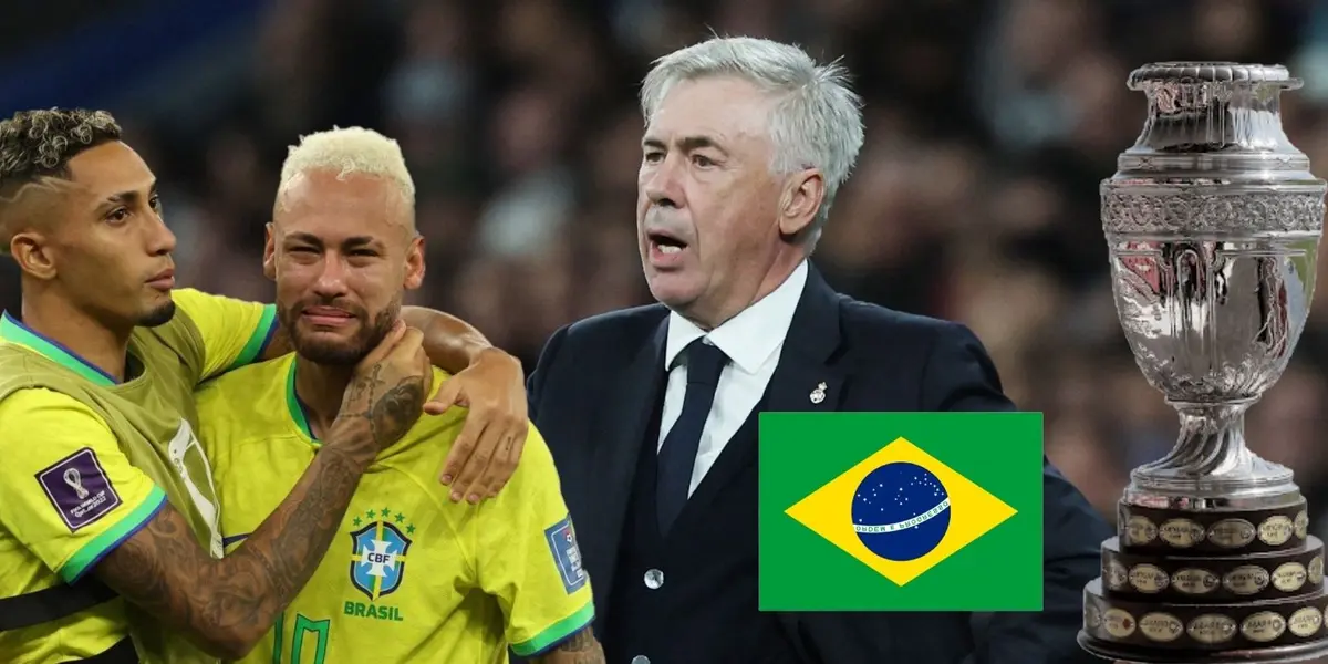 La selección de Brasil recibió un golpe bajo de Carlo Ancelotti previo a la Copa América del otro año