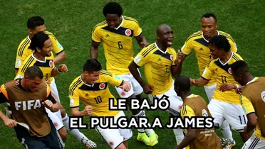 Le bajan el pulgar a James en la Selección. Foto tomada de Colombia tomada de Olympics. 