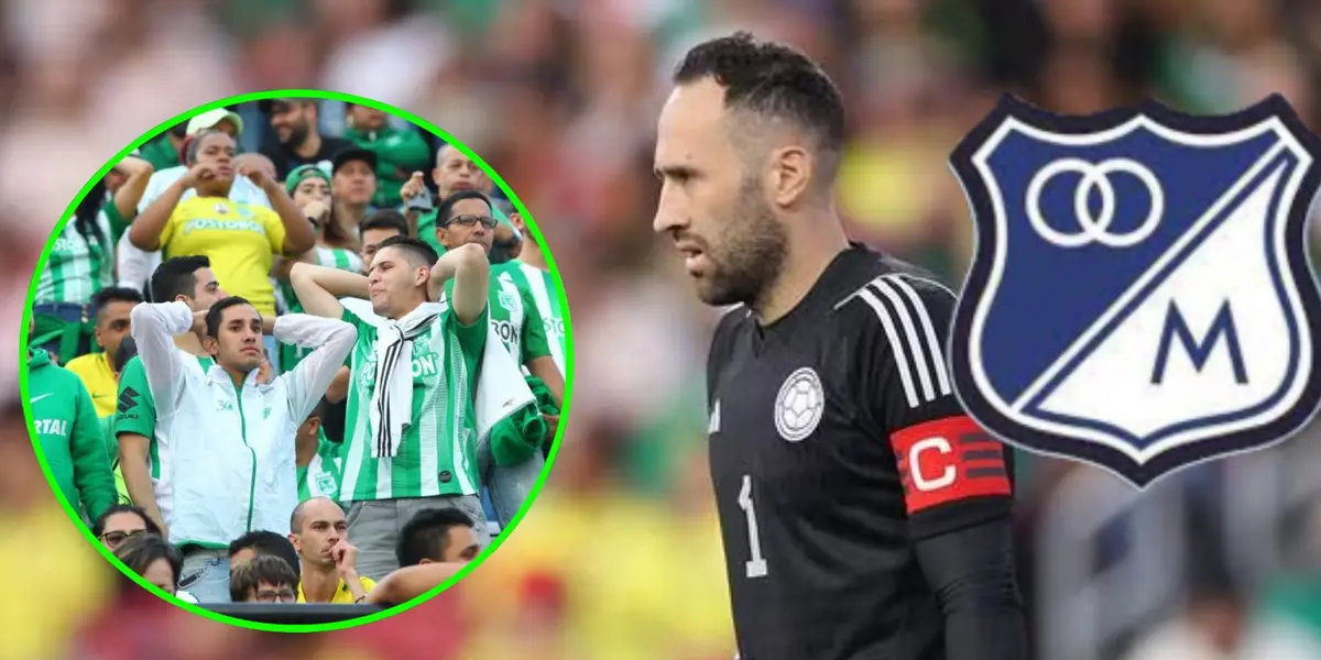 Le dolería a Nacional y se reveló lo que pasó entre Millonarios y David Ospina