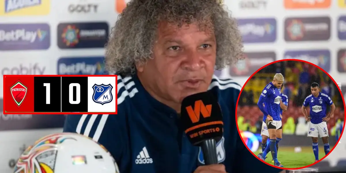 Le dolió perder y lo que dijo Gamero tras vergüenza de Millonarios vs Patriotas