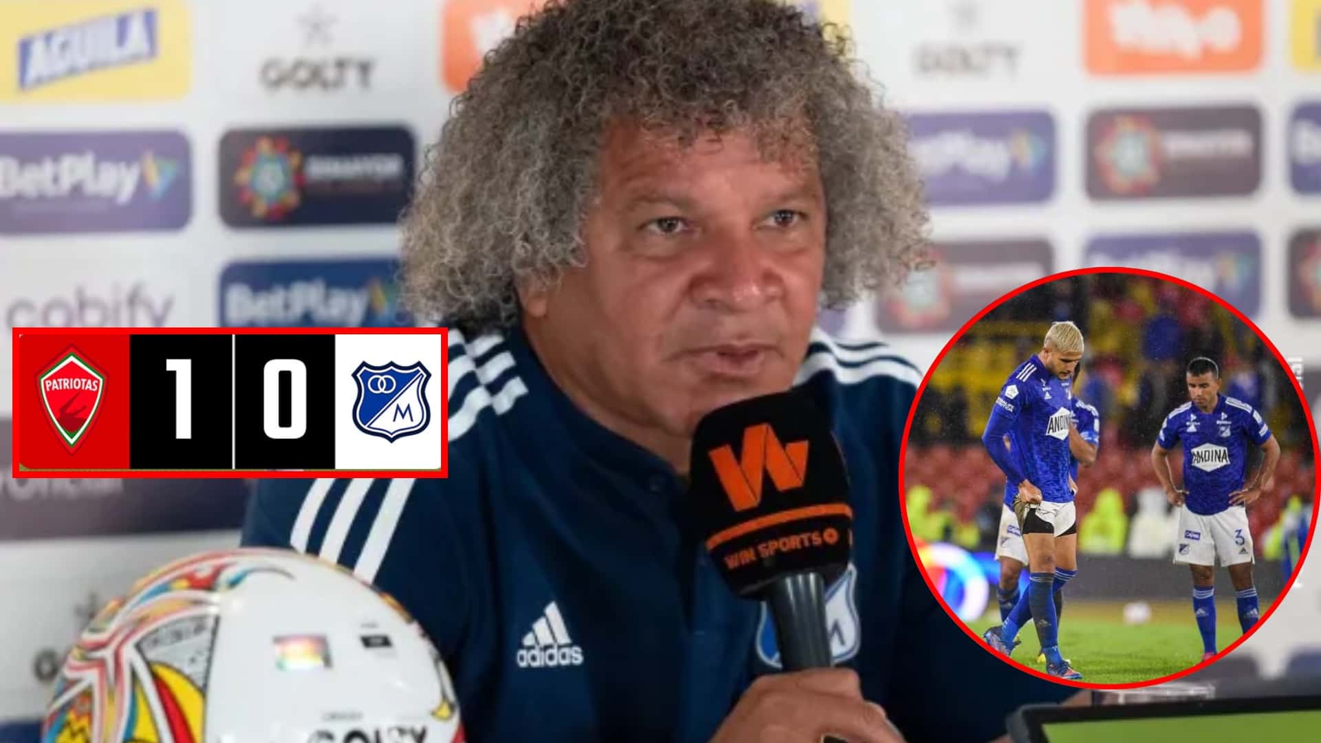 Le dolió perder y lo que dijo Gamero tras vergüenza de Millonarios vs Patriotas