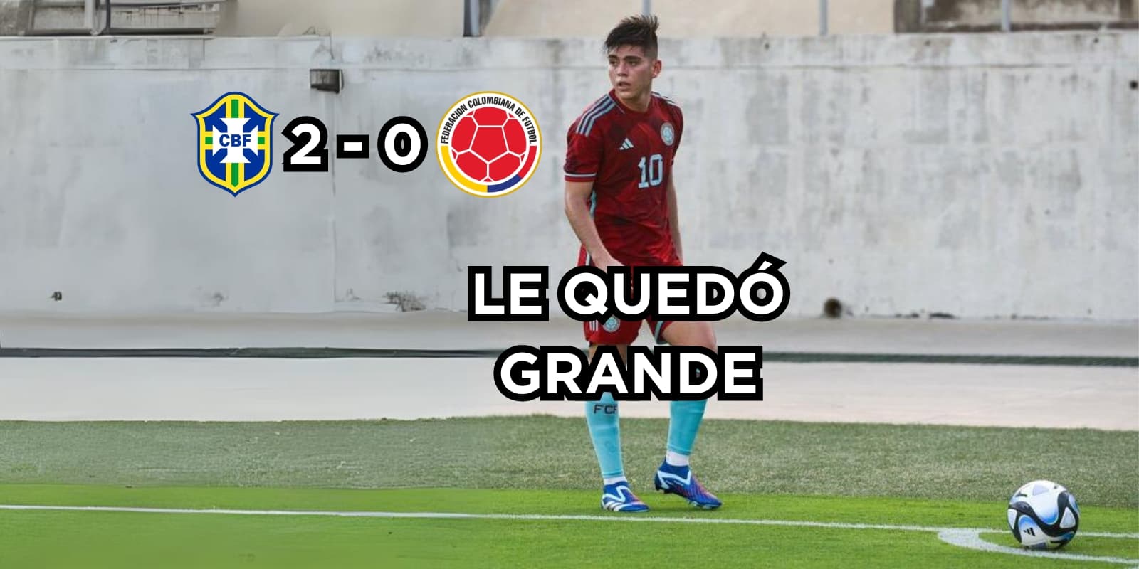 Le llueven críticas Daniel Ruiz en la Selección Colombia Sub 23.
