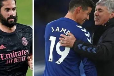Le preguntaron a Carlo Ancelotti sobre el fichaje de Isco al Everton para que le pelee el puesto a James Rodríguez y esto respondió el DT