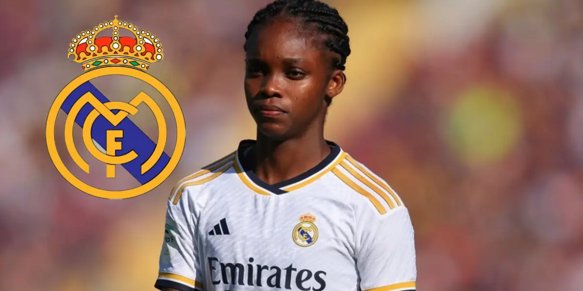 Linda Caicedo con la camiseta del Real Madrid