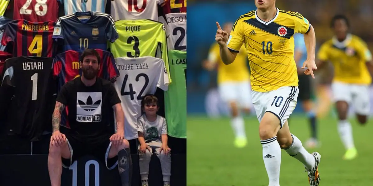 Lionel Mesi admira a un jugador colombiano y tiene la camiseta en su museo en España.