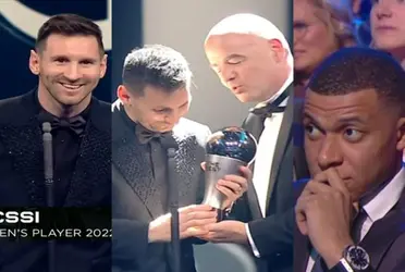 Lionel Messi fue elegido como el mejor jugador de todo el mundo en los premios FIFA The Best.