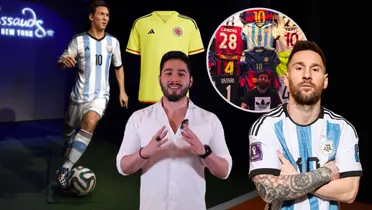   Lionel Messi tiene la camiseta de un colombiano en su museo personal.