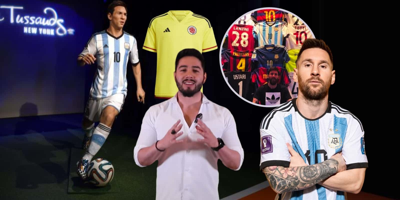 Lionel Messi tiene la camiseta de un colombiano en su museo personal.