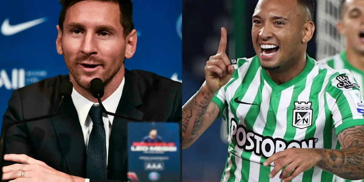 Lionel Messi en una visita a Colombia conoció acerca de un equipo del fútbol local gracias a un obsequio que recibió.