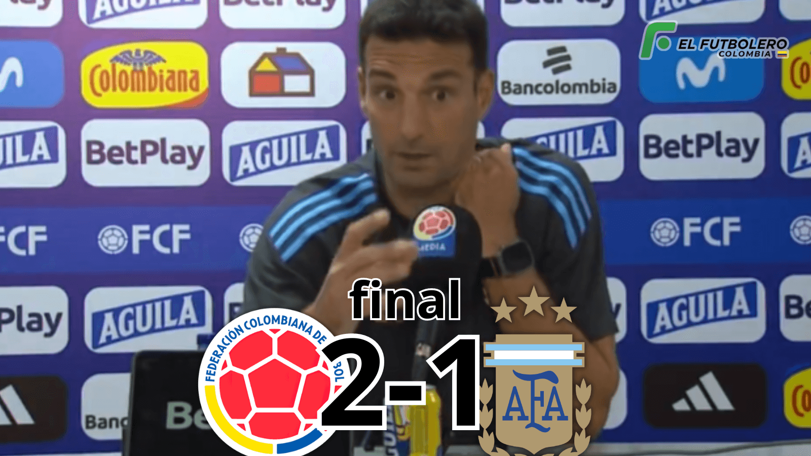 Lionel Scaloni Foto: Captura de DSports y Escudoteca PN