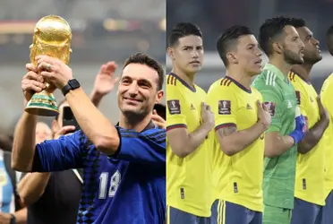Lionel Scaloni sacó campeona a la Selección Argentina en el Mundial de Qatar 2022 y se destapó un acercamiento que tuvo con la Selección Colombia.