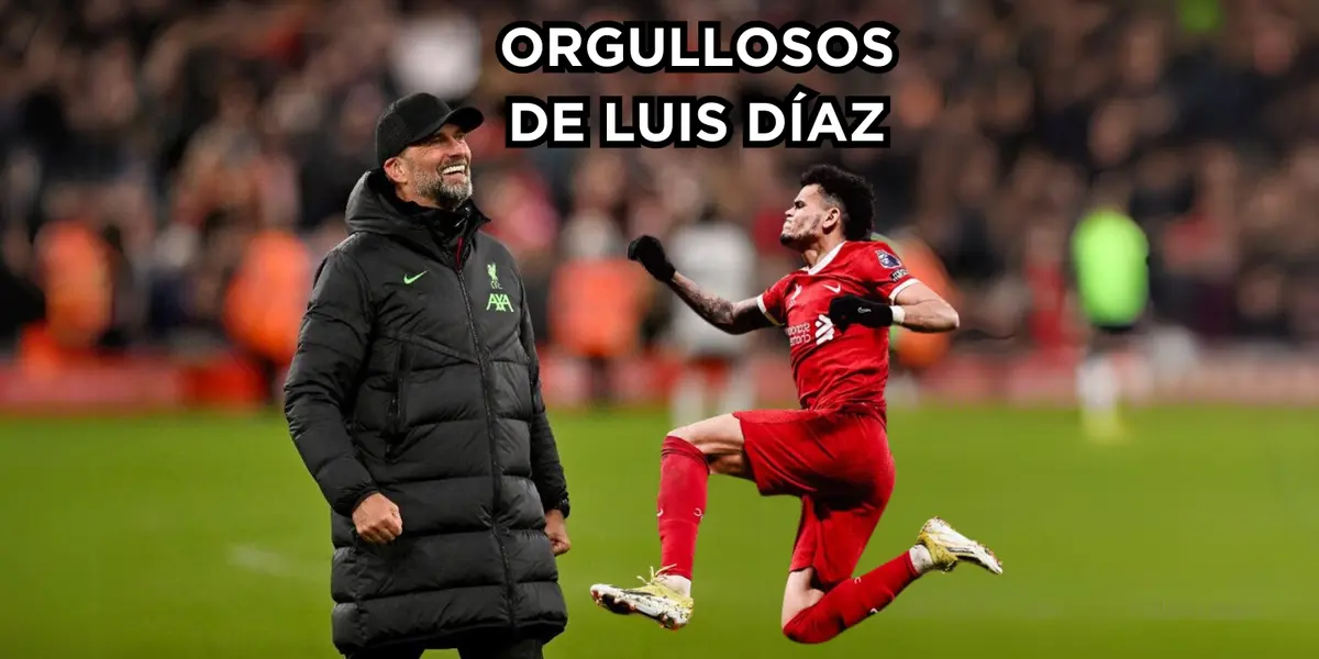 Liverpool destacó a Luis Díaz por un especial motivo. Foto tomada de Twitter @LFC.
