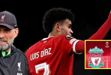 Liverpool está ganando 2-0 con un golazo de Luis Díaz ante LASK
