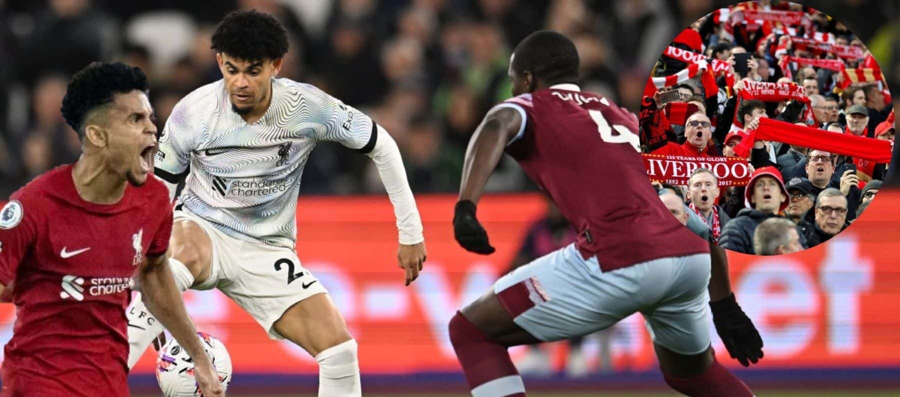 Liverpool ganó 3-1 ante West Ham en la Premier League en el estadio de Anfield