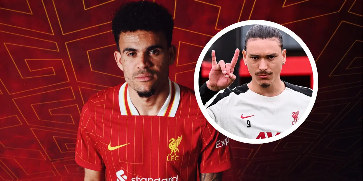 Liverpool podría perder una millonada con Darwin Núñez si no ajusta el salario de Luis Díaz. Fotos: LFC