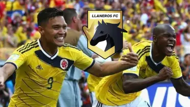 Llaneros quiere fichar a Teófilo. Foto de Teófilo tomada de su Instagram @teogutierrez_ y logo de Llaneros FC de Wikipedia.