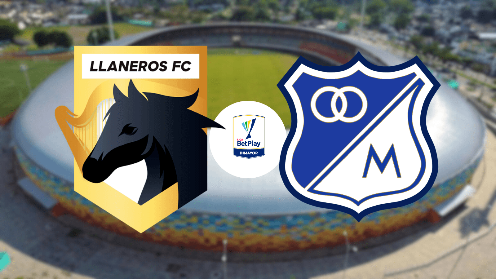 Llaneros vs Millonarios Foto: Llaneros FC y Escudoteca