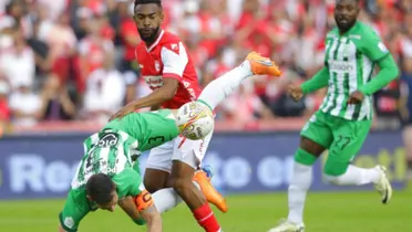 Lluvia y susto en El Campín: Nacional se impone a Santa Fe. Foto: Instagram