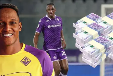 Lo podrían sacar de Italia y los millones que gana Yerrry Mina en la Fiorentina