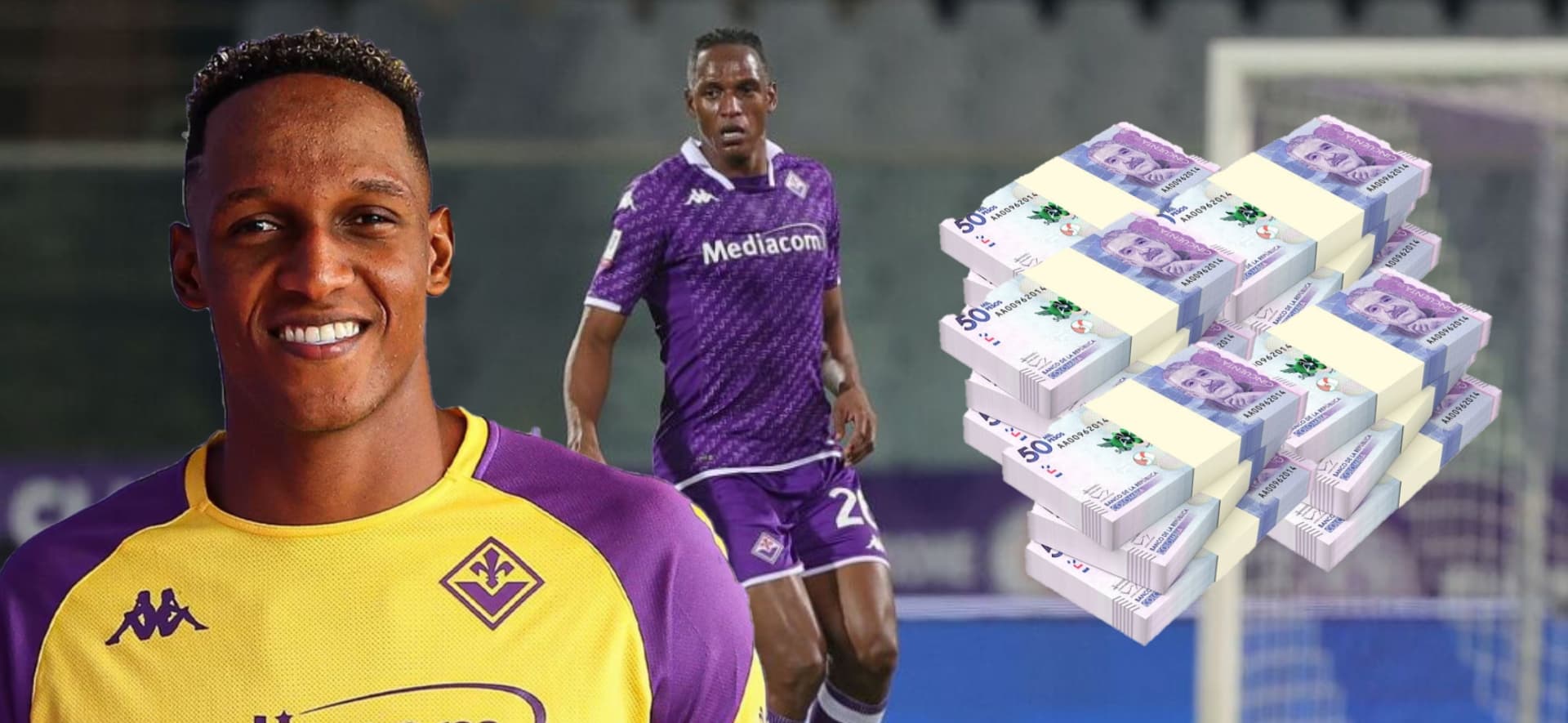 Lo podrían sacar de Italia y los millones que gana Yerrry Mina en la Fiorentina
