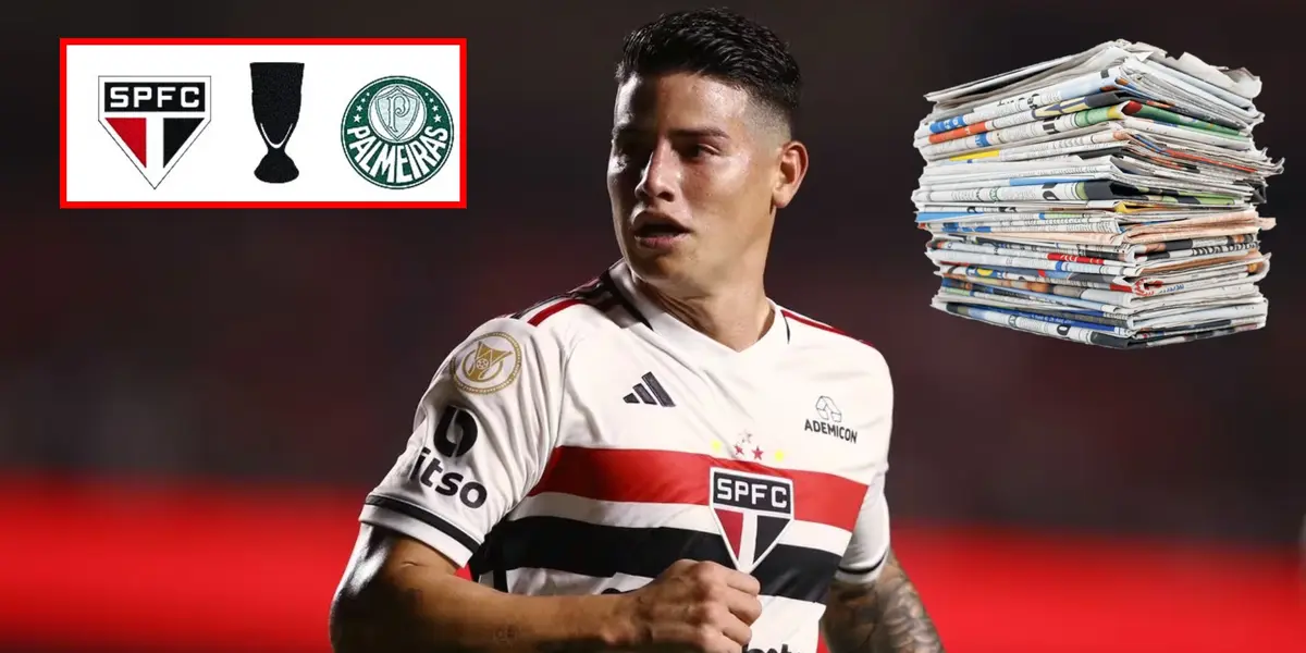 Lo que dice la prensa en Colombia de James previo Sao Paulo vs Palmeiras en liga