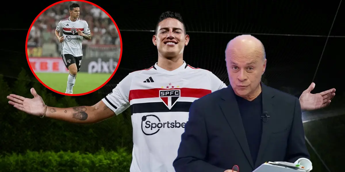 Lo que dijo Carlos Antonio Vélez por actuación de James con Sao Paulo en Brasil