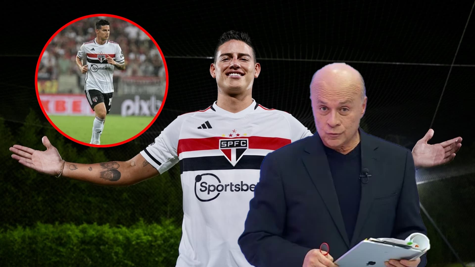 Lo que dijo Carlos Antonio Vélez por actuación de James con Sao Paulo en Brasil