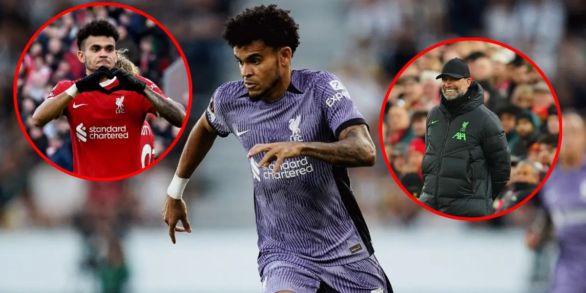 Lo que dijo Jurgen Kloop por Luis Díaz crack en Liverpool vs Burnley por Premier (Foto tomada de W Radio, Telemedellín, Marca)