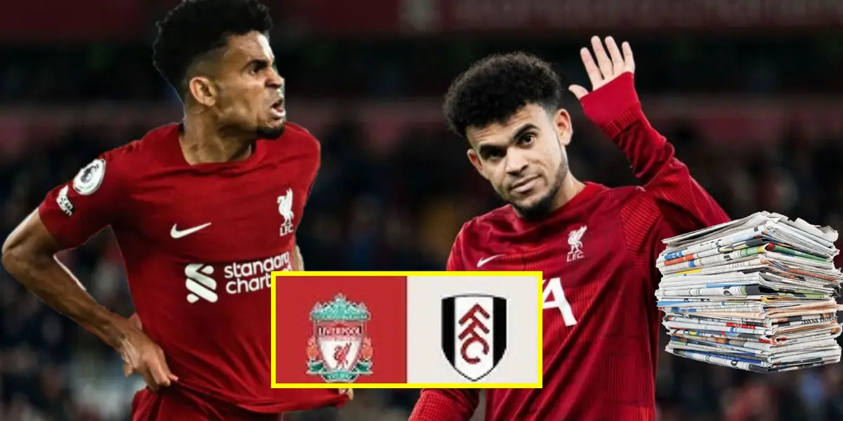 Lo que dijo la prensa inglesa de Luis Díaz previo Liverpool vs Fulham por Copa