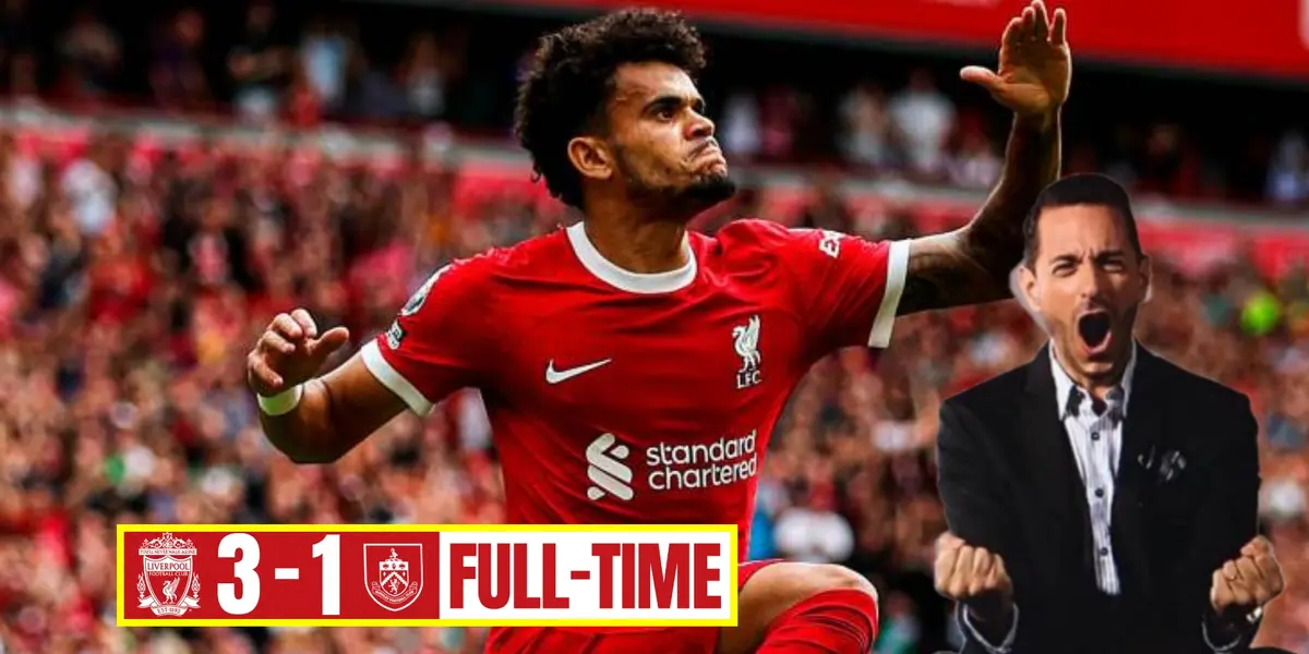 Lo que dijo Pablo Giralt al ver Luis Díaz crack en el Liverpool de Jürgen Klopp (Foto tomada de El Colombiano)