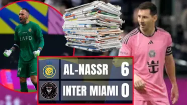 Lo que dijo prensa Argentina por goleada de Al Nassr de Ospina vs Inter de Messi