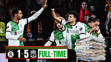 Lo que dijo prensa inglesa por la actuación de Luis Díaz en Liverpool vs Sparta